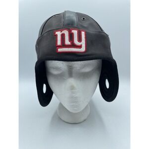Reebok Vintage Style NFL New York Giants Football Leather Helmet Hat One Size